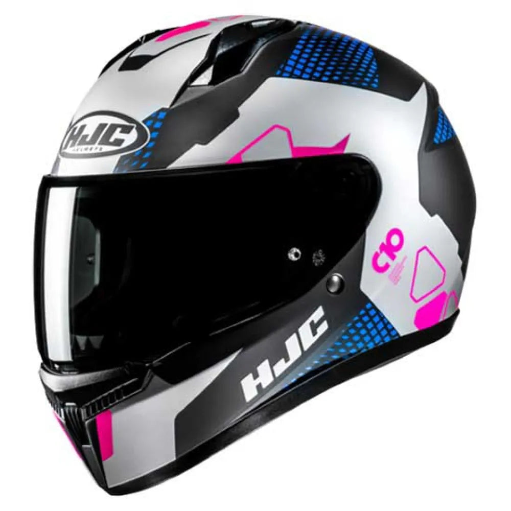 HJC Casque intégral C10 Aspa WHITE PINK BLUE